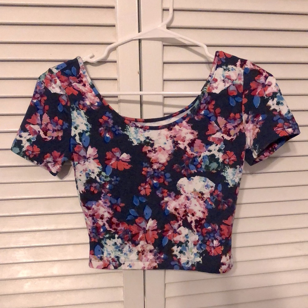 Floral crop top